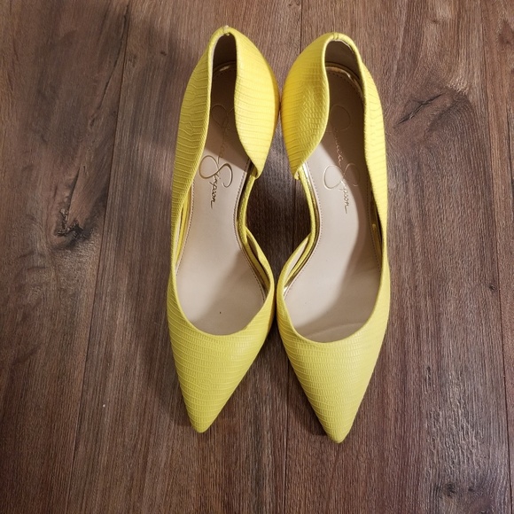 Jessica Simpson Shoes - 🍬Jessica Simpson Yellow High Heels